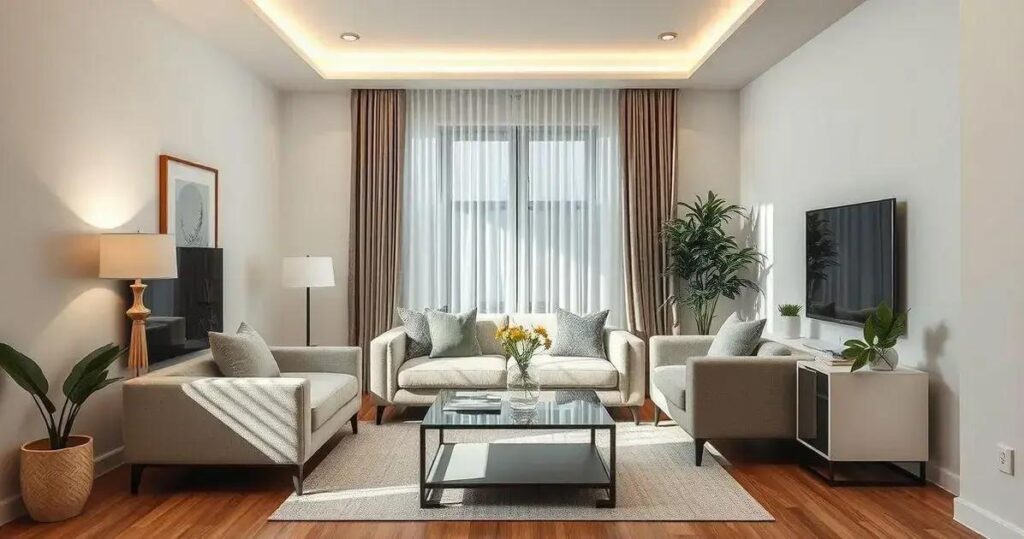 decoração de sala pequena