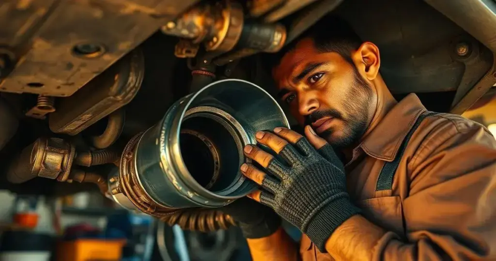 catalisador entupido