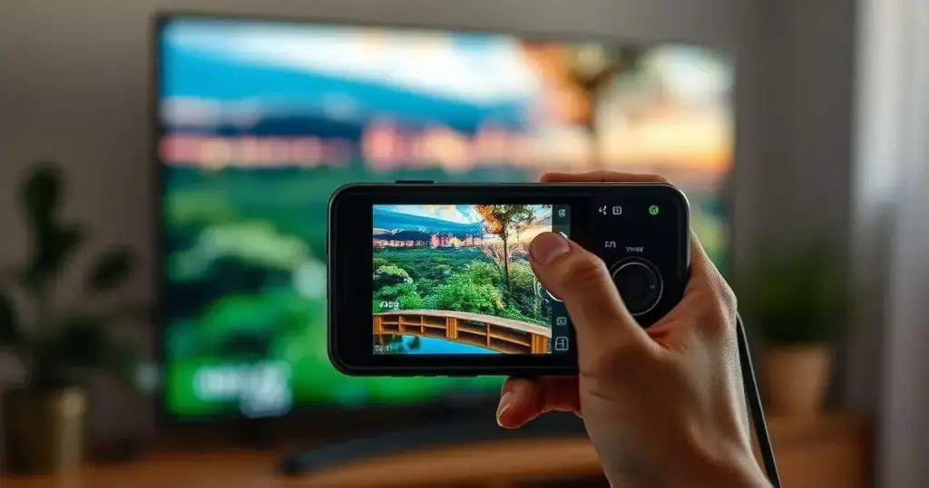 como espelhar celular na tv