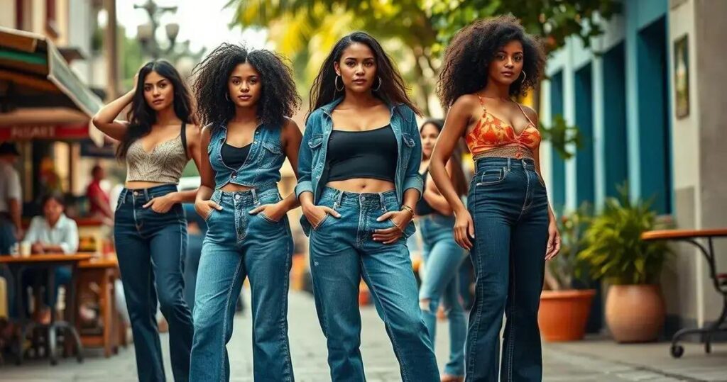 jeans que não marca a barriga
