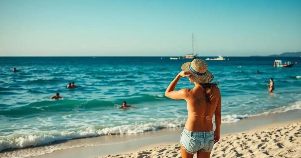 onde fica a praia