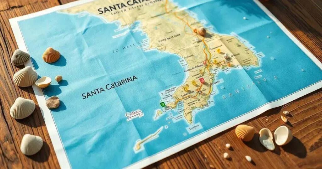 praias de santa catarina mapa