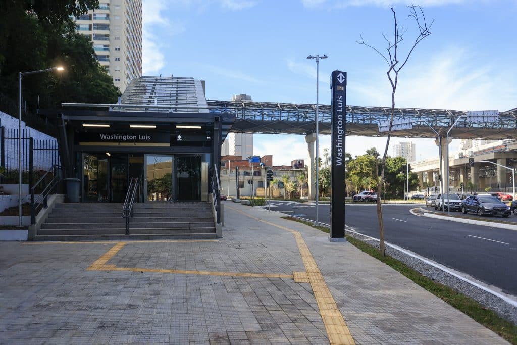 Linha 17-Ouro do Metrô de SP: Nova Estação Washington Luís Inaugurada Crédito: João Valério/Governo de SP